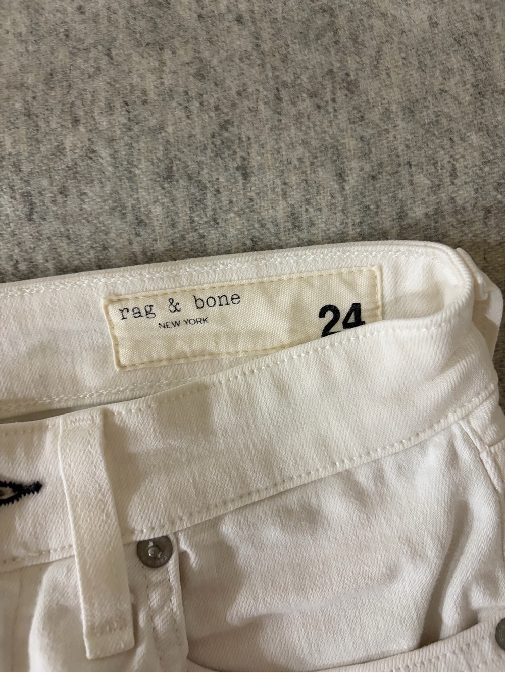 rag & bone White Skinny Jeans size 24